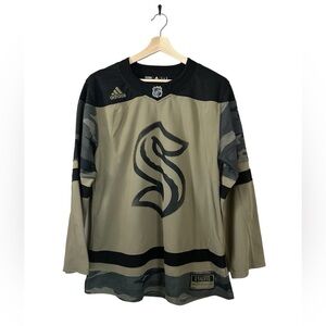 Seattle Kraken Adidas Blank Camo Jersey